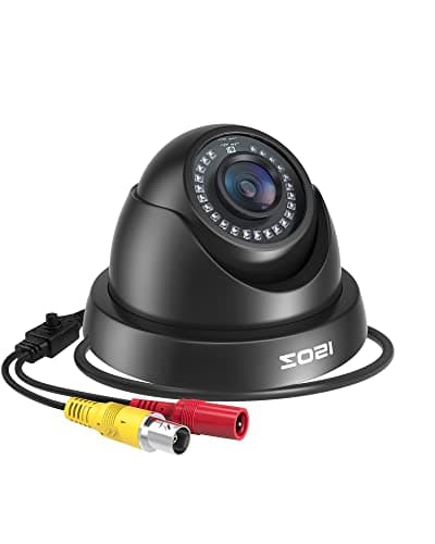 ZOSI 2.0MP FHD 1080p Dome Camera Housing Outdoor Indoor (Hybrid 4-in-1 CVI/TVI/AHD/960H Analog CVBS),24PCS LEDs,80ft IR Night Vision,CCTV Security Camera with 105° Wide Angle