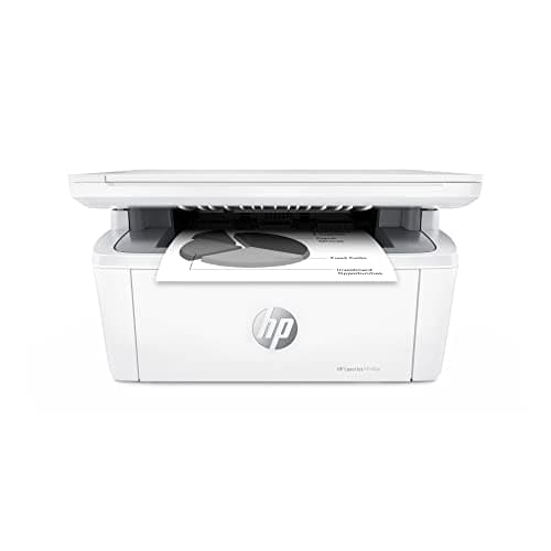 HP Laserjet MFP M140w Wireless Monochrome All-in-One Printer, Copier, Scanner, Phone, Tablet, for Home, Office Use, Easy Setup, Auto-On/Off Technology Compact White 7MD72F (Renewed)