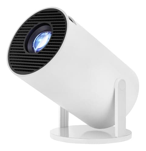 [Auto Keystone]HY300Pro Portable Mini Projector with Wi-Fi Bluetooth USB HDMI, Full HD 1080P 4K Support, Built-in Android Netflix & YouTube Ready, Home movie theater, Kids Gift,Phone & PC Mirroring