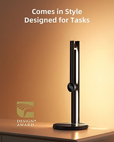 EZVALO Smart Desk Lamp with APP Control,Eye-Caring Auto-Dimming Led Desk Lamp,3 Color Temperature, Works with Alexa&Google Assistant, Study Lamp with Clock, Desk Lamps for Home Office Reading,Studying 3