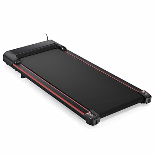 Under Desk Treadmill, Walking Pad 300 lb Capacity, Desk Treadmill for Home Office, 2.5HP Low Noise Walking Treadmill Pad with Remote Control, Portable Treadmill for Home Office (Red) 8