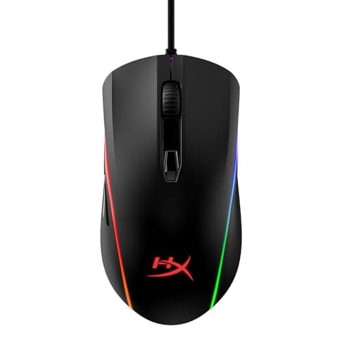 HyperX Pulsefire Surge - RGB Wired Optical Gaming Mouse, Pixart 3389 Sensor up to 16000 DPI, Ergonomic, 6 Programmable Buttons, Compatible with Windows 10/8.1/8/7 - Black