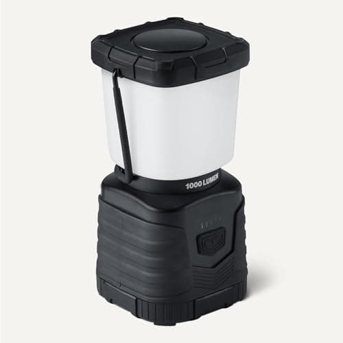 Amazon Basics Camping Essentials Lantern, 360-degree 1000 Lumen Lanterns, Adjustable dimmable, Black (Batteries Not Included) 5