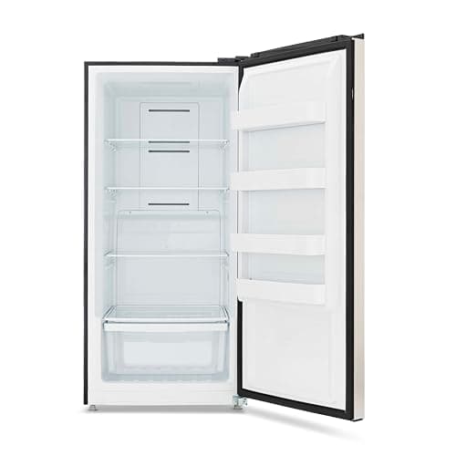 Newair Upright Freezer | 13.8 Cu. Ft., Garage-Ready Stand Up Freezer with Digital Controls, Auto Defrost, Fast Freeze Mode & LED Lighting | Stainless Steel 16