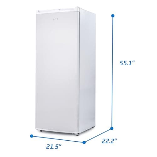 Commercial Cool Upright Freezer, Stand Up Freezer 6 Cu Ft with Reversible Door, White 7