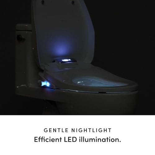 TUSHY Aura Luxury Electric Bidet Seat | Heated Toilet Seat with Temperature Control, Self-Cleaning Nozzle, Instant Adjustable Warm Water & Dryer (Remote Control & Auto Open, Soft Close Lid), Elongated 11