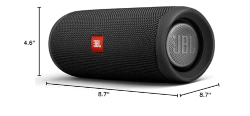 JBL Flip 5 (Black) + Bundle with divvi! Protective Hardshell Case 8