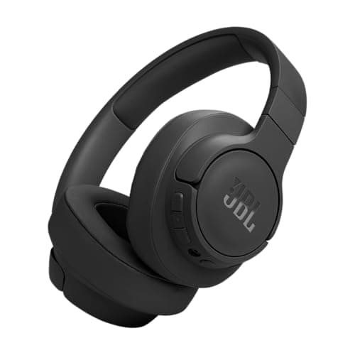 JBL Tune 770NC - Adaptive Noise Cancelling with Smart Ambient Wireless Over-Ear Headphones, Bluetooth 5.3, Up to 70H Battery Life with Speed Charge, Lightweight (Black) (Renewed)