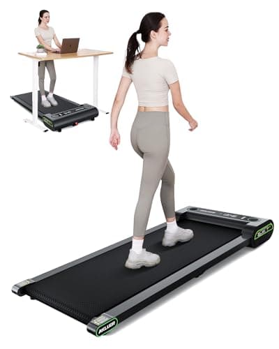AKLUER Walking Pad, 2 in 1 Folding Under Desk Treadmill, Portable Walking Pad Treadmill with Remote Control, LED Display, Installation- Free for Jogging Running Walking for Home Office