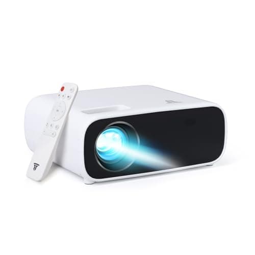 Projector with WiFi and Bluetooth Full HD 1080P Support 4K,18000L Outdoor Bedroom Movie Projector Compatible with Android/iOS/Laptop/TV Stick/X-Box/HDMI/USB