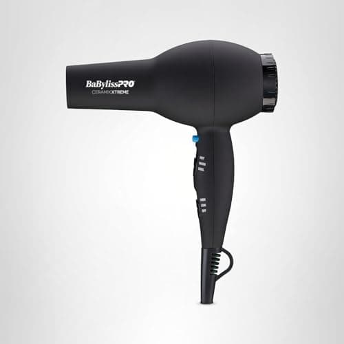 BaBylissPRO Ceramix Xtreme Hair Dryer, 2000-Watt Professional Blow Dryer with Concentrator Nozzle, 6 Heat/Speed Settings, For All Hair Types 8
