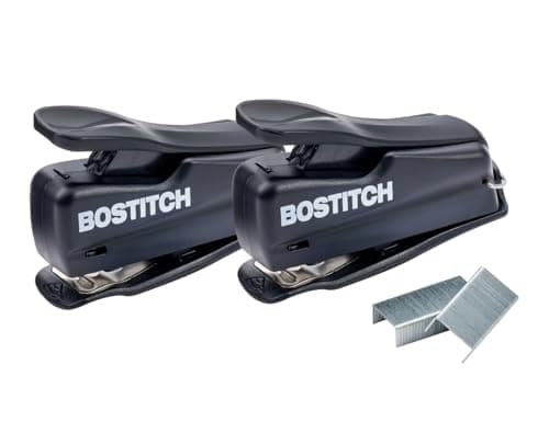 Bostitch Nano Mini Staplers, Black, 2-Pack (1830-2PK)