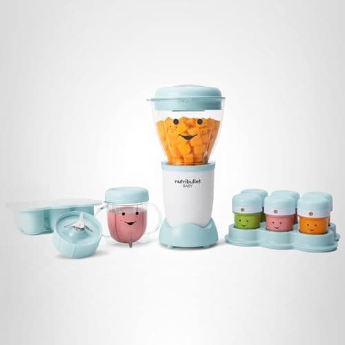 NutriBullet NBY-50100 Baby Complete Food-Making System, 32-Oz, White, Blue, Clear 11