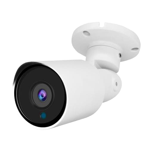Tennoz 5MP PoE IP Bullet Camera Outdoor, H.265 PoE IP Security Camera with 2.8mm Lens, 80ft Night Vision, 105° Wide Angle, Compatible with Third-Party NVRs and Software