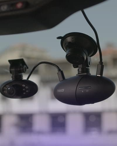 Nexar Pro Dual Dash Cam 1080p FHD Front and Interior Cameras AI Crash Detection 24H Parking Mode Night Vision and Unlimited Cloud Backup Includes 32GB SD Card and 1-Year Nexar App Subscription 8