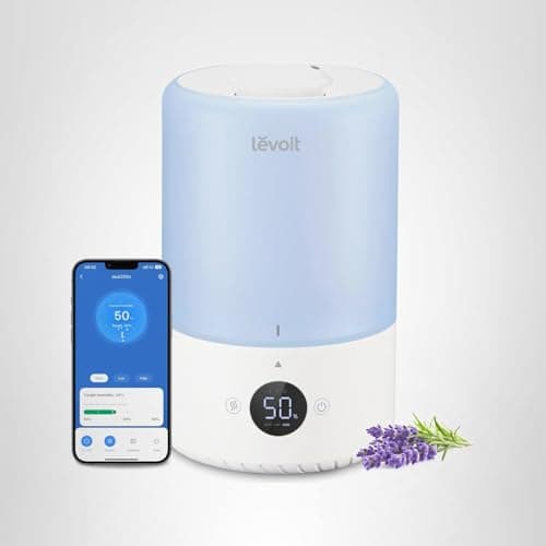 LEVOIT Dual 200S Smart Humidifiers for Bedroom, Top Fill, Customize Humidity for Home, Baby Nursery & Plants with Humidistat, Essential Oil Diffuser, Schedule, Timer, APP & Voice Control, 3L, Blue 8