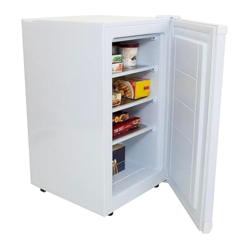 Avanti Upright Freezer Compact Design with 3 Fixed Metal Shelves, Reversible Door Adjustable Temperature Control and Flush-Back Design Perfect for Home, Office, Basements & More, 2.8-Cu.Ft, White 6
