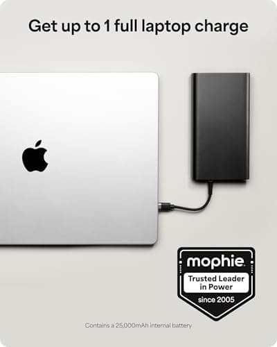 Mophie Powerstation Fast 25,000mAh Power Bank | Extended Fast Charging | 140W, Multi-Device 7