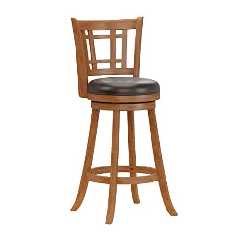 Hillsdale Fairfox 30.5" Wood Swivel Bar Height Stool, Oak