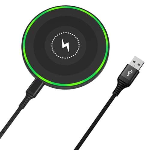 15W Wireless Charger Fast Charging Pad for Motorola Moto G Stylus 5G 2025/G Power 2026, Android Wireless Charging Station for Samsung Galaxy S25 Ultra S26+ S24 FE S23 S22 Z Flip6, Pixel 10pro 9a 8pro