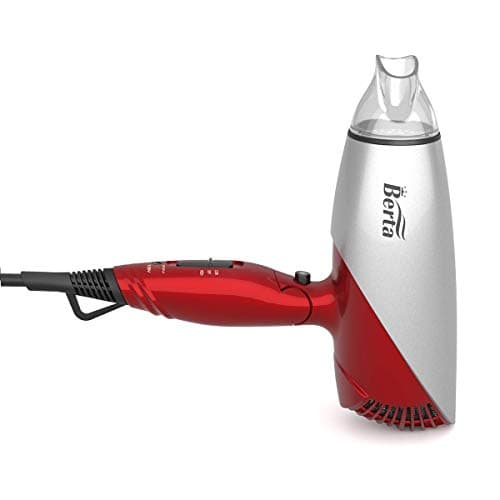 BERTA 1875Watts Folding Handle Hair Dryer Ceramic Negative Ionic Blow Dryer with Nozzle Compact for Children & Traveling 8