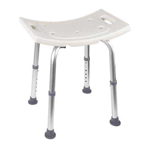 Ez2care Shower Chair, Adjustable Non-Slip Shower Bench with Suction Feet, Shower Seat for Inside Shower or Tub, Medical Bath Stool for Adults, Elderly & Disabled