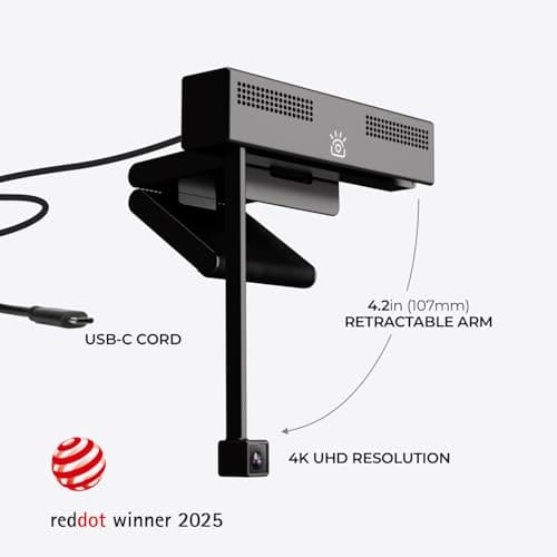 iContact Camera Pro 4K HD Webcam with Eye Contact, Noise Cancelling Mic, Plug and Play USB for Mac & PC Zoom Certified, Works with Teams, Meet, Streaming, and Video Calls 7