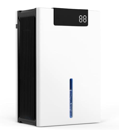 KeepGlad Dehumidifiers for Home, Humidity Display Dehumidifier for Basement Bathroom Bedroom, Auto Shut Off
