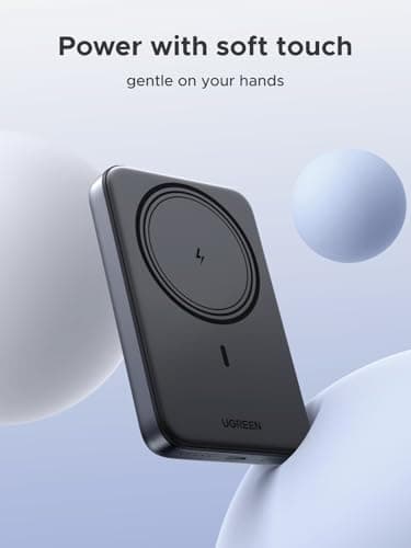 UGREEN Magnetic Power Bank,10,000mAh Wireless Portable Charger, PD 20W Fast Charging Battery Pack with USB-C for Magsafe, iPhone 17/17 Pro/17 Air/17 Pro Max/16/16 Pro/16 Pro Max, iPhone15/14/13 Series 6