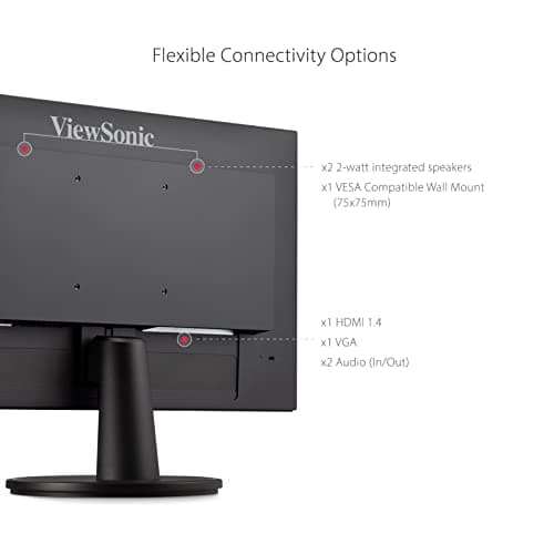 ViewSonic VS2247-MH 22 Inch 1080p Monitor with 100Hz, FreeSync, Thin Bezels, Eye Care, HDMI, VGA Inputs for Home and Office 6
