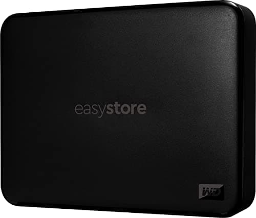 WD - Easystore 5TB External USB 3.0 Portable Hard Drive - WDBAJP0050BBK-WESN
