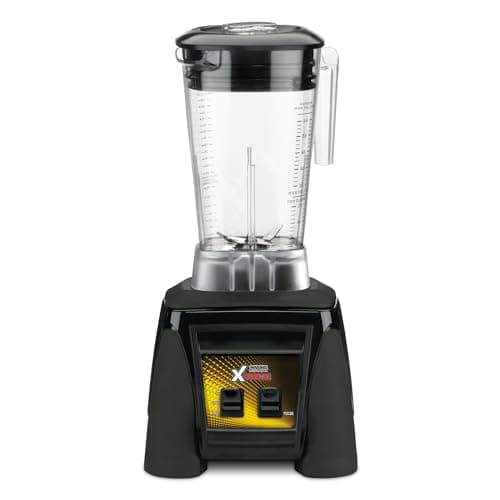 Waring Commercial MX1000XTX 3.5 HP Blender with Paddle Switches, Pulse Feature and a 64 oz. BPA Free Copolyester Container, 120V, 5-15 Phase Plug, Black