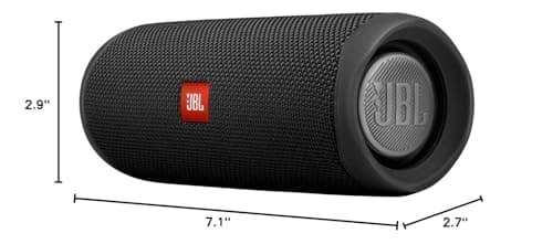 JBL FLIP 5, Waterproof Portable Bluetooth Speaker, Black, Small 7