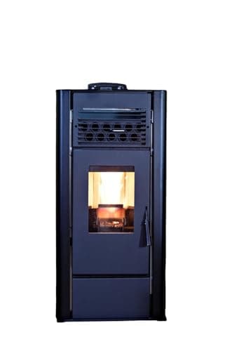 Freedom Stove PS21 Pellet Stove – Red | 24V Battery Backup Ready, Wi-Fi Enabled Controls, Stacked Tube Heat Exchanger, Smart Display & Remote, Custom Panels, DIY Friendly, 5-Year Warranty