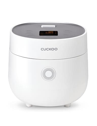 CUCKOO Micom Rice Cooker 3-Cup Uncooked / 6-Cup Cooked with Nonstick Inner Pot, Small Rice Maker with 8 Menu Options, Fuzzy Logic Technology, Auto Clean, Quick Rice Mode, White (CR-0375FW)