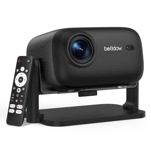 Netflix Officially Licensed Projector,BETTDOW Closed-Design Projector with Wifi 6 and Bluetooth 5.2,Intelligent Voice Assistant,Electric Focus Projector for Netflix/YouTube/Prime Video/D+