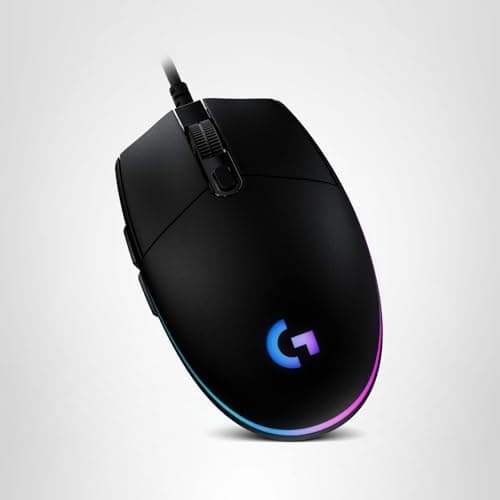 Logitech G203 Wired Gaming Mouse, 8,000 DPI, Rainbow Optical Effect LIGHTSYNC RGB, 6 Programmable Buttons, On-Board Memory, Screen Mapping, PC/Mac Computer and Laptop Compatible - Black 11