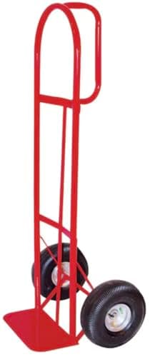 SIMPLI-MAGIC Steel Pneumatic Hand Truck Dolly, 500LBS – Convertible Heavy-Duty Moving Dolly Cart with 10" Wheels – Stable, Smooth Movement, Premium American Red Finish