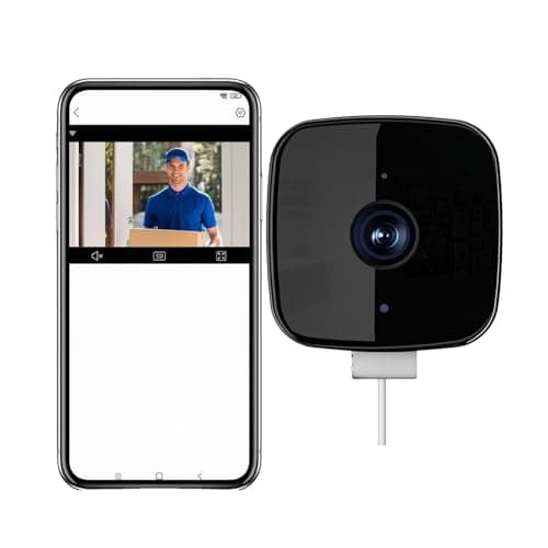 SakerPlus Smart 2K Window Security Camera, 32-Inch 3MP Ultra HD Indoor/Outdoor Camera with Enhanced Color Night Vision, 24/7 Recording, Smart Motion Alerts, Easy Peel & Stick Setup (with 64G TF Card)