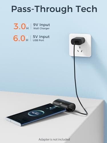 Taegila 2 Pack Portable Phone Charger for iPhone 15/16/17 Series, 5000mAh USB-C Power Bank with Built-in Cable & LCD Display, Mini Battery Pack, Fast Charging for Samsung, Google Pixel, and More 6