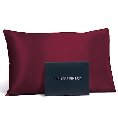 Fishers Finery 25mm 100% Pure Mulberry Silk Pillowcase (Red Queen)