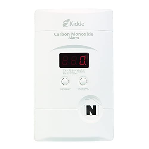 Kidde Carbon Monoxide Detector, Plug In Wall with 9-Volt Battery Backup, Digital LED Display 12