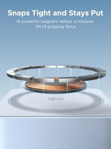 UGREEN Qi2 25W Magflow Wireless Charger Magsafe Charging Station 2-in-1 for iPhone 17/16/15/14/13/12 Pro Max, Fast Foldable Stand with USB-C Port, Compatible with AirPods, Dual Device Charging 6