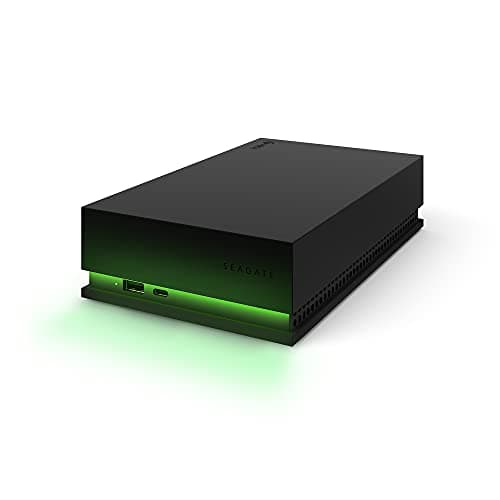 Seagate Game Drive Hub 8TB, Externe harde schijf, USB 3.2 Gen 1, Xbox-gecertificeerd, Groene ledverlichting, Rescue-Services (STKW8000402)