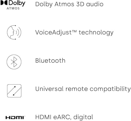 Polk Audio Signa S4 TV Sound Bar with Subwoofer - Dolby Atmos Audio VoiceAdjust & BassAdjust Technology, HDMI eARC, Wireless Subwoofer works with 8K, 4K, & HD TVs, Bluetooth, Wireless Streaming 7