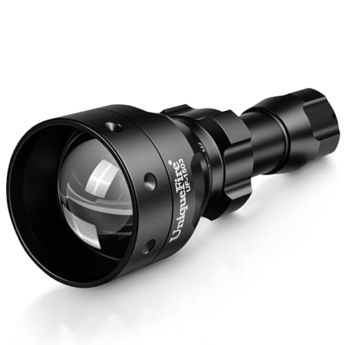 UniqueFire 1503 850nm IR Illuminator Flashlight Lights for Night Vision 50MM Lens Zoomable Infrared Spotlight with 3 Modes Memory IR Flashlight Coyote Night Fishing IR Light