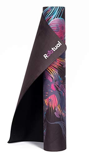 Reetual, The Yoga Mat That Adores Sweat | Premium Hot Yoga Mat Non Slip Towel Combo - with Carrying Strap | Eco Friendly | Designed for Bikram, Hot Yoga, Ashtanga, Vinyasa, Power (Jungle) 2