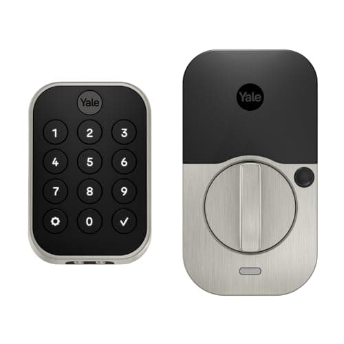 Yale Assure Lock 2 Deadbolt, Satin Nickel Keyless Entry Door Lock with Digital Touchscreen Keypad and Bluetooth Connectivity (No Wi-Fi), ‎YRD430-BLE-619