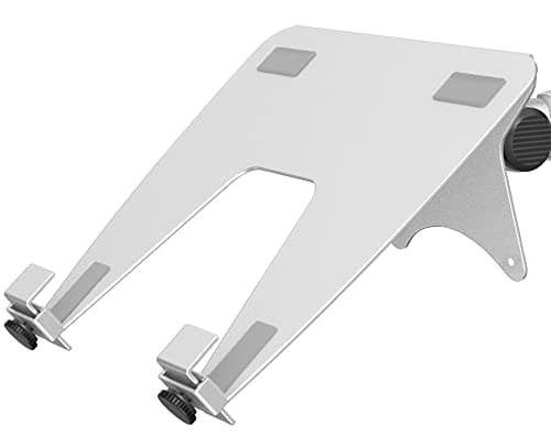 ergounion VESA Laptop Tray for Monitor Mount, Holds Laptops up to 17.3 Inches and 28.6 lbs, Fits 100x100mm VESA, Notebook Tray Office Desk Accessories, Silver