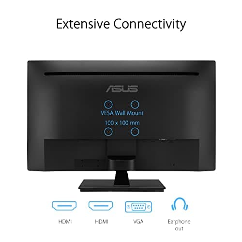 ASUS 32 Inch 1080P Monitor (VA329HE) - Full HD, IPS, 75Hz, Adaptive-Sync, Eye Care, Low Blue Light, Flicker Free, HDMI, VGA, Wall Mountable, Tilt Adjustable, Black 6
